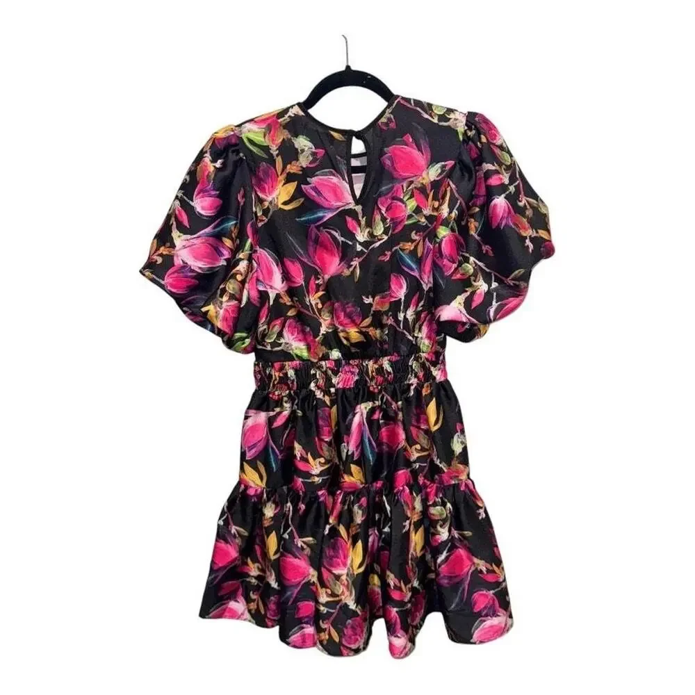 DELFI Mini Dress Floral - Picture 2 of 3